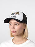 Бейсболка VON DUTCH арт. VD/0/CAS1/ART/WHI  (белый / черный)